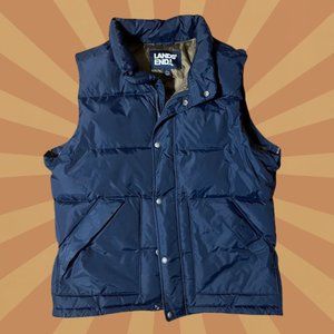 Lands' End Men's 600 Down Vest-- Size L